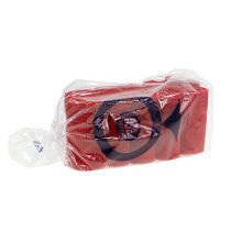 daiktų Plisuoti rankogaliai raudoni 8,5cm 100 vnt