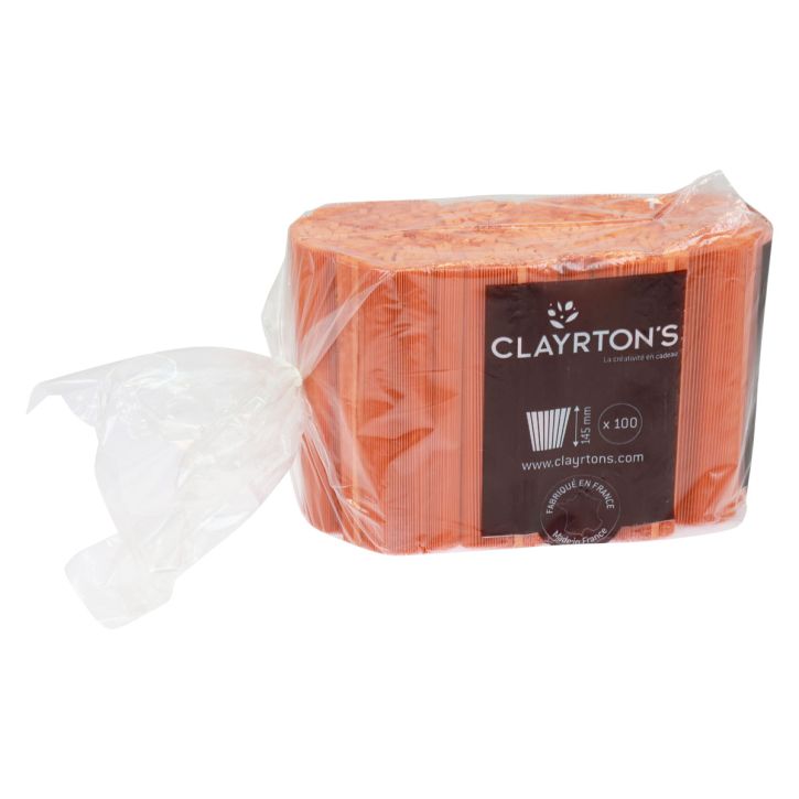 daiktų Plisuoti rankogaliai gėlių vazonams oranžiniai 14,5cm 100 vnt