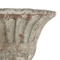daiktų Puodelis pilkas antikvarinis vaizdas Ø12cm H13,5cm