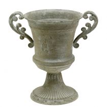 daiktų Antikvarinis puodelis pilkas Ø16,8cm H24,8cm