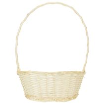 daiktų Dovanų krepšelis, maždaug 38 cm x 27 cm, šviesios spalvos