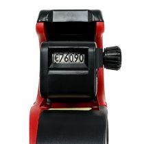 Kainų etikečių klijavimo mašinėlė raudona, juoda 25×13cm