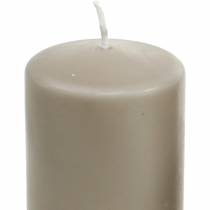 Gryna stulpo žvakė ruda 130/60 natūralaus vaško žvakė tausojantis stearinas ir rapsų sėklos