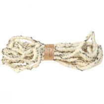 daiktų RAW kordo avies vilnos ir džiuto vilnos laidas veltinis baltai pilkas 10m