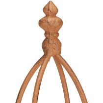 daiktų Metalinis grotelių obeliskas, rūdžių imitacijos, 69/86 cm, 2 vnt. rinkinys