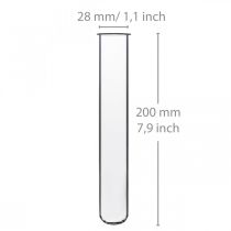 daiktų Mėgintuvėlis 200 mm × 27 mm