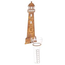 daiktų Lietaus matuoklis Lighthouse Rust Look – dekoratyvinis lietaus matuoklis sodui ir tvorai 41 cm rust