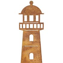 daiktų Lietaus matuoklis Lighthouse Rust Look – dekoratyvinis lietaus matuoklis sodui ir tvorai 41 cm rust
