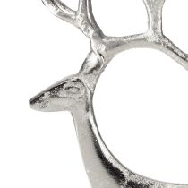 daiktų Šiaurės elnio dekoratyvinė figūrėlė, metalinė, sidabrinė, H31cm