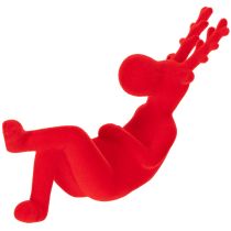 daiktų Dekoratyvinė raudonojo elnio figūrėlė, gulinti, modernaus dizaino, 24 cm, 2 dalys