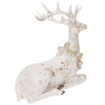 daiktų Dekoratyvinė sėdinčio elnio su ragais figūrėlė, 30 cm