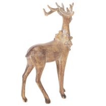 daiktų Dekoratyvinė elnio su ragais figūrėlė, pastatoma, kalėdinė puošmena, 28 cm