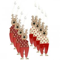 daiktų Elniai pakabinimui, Kalėdų papuošimai, eglutės papuošimai, mediniai papuošimai Adventui H13cm 8 vnt.