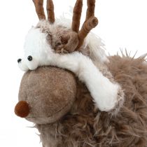 daiktų Stalo puošmena iš elnio Kalėdų Kalėdų figūrėlės puošmena 23cm