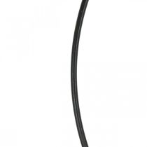 Metalinis žiedo dekoro žiedas Scandi ring deco kilpa juodas Ø30cm 4vnt
