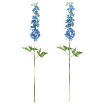 daiktų Delphinium Dirbtinė mėlyna sodo gėlė L88cm 2vnt