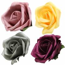 Putplasčio rožė Ø15cm įvairių spalvų 4vnt