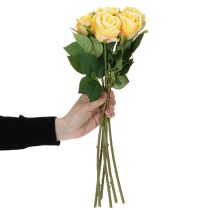 daiktų Rožių puokštė elegantiškam svetainės dekoravimui 44 cm 6 vnt.