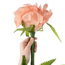 daiktų Dirbtinė rožė, milžiniška gėlė elegantiškam ir žavingam interjero dekoravimui, 92 cm