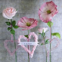 daiktų Dirbtinė rožė elegantiškam ir žavingam interjero dekoravimui, 92 cm