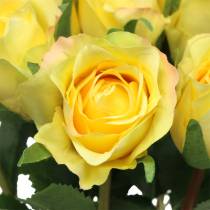 Rožė geltona 42cm 12vnt