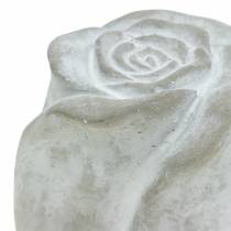 Kapo puošybos rožė kapo dekoravimo betonas H10cm 4vnt