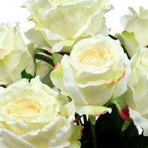 Rožių puokštė balta, kreminė 55cm
