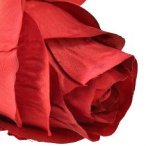 daiktų Rožės šakelė Šilkinė gėlė Dirbtinė rožė Raudona 72cm