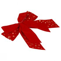 Raudonas lankelis Kalėdų žvaigždės deko lankas lauke 21cm