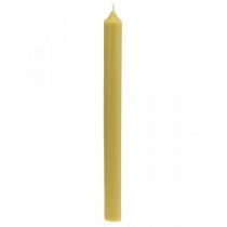 daiktų Kaimiškos žvakės Aukštos žvakidės geltonos spalvos 350/28mm 4vnt