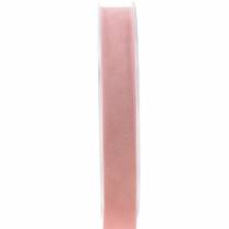Aksominė juostelė rožinė 15mm 7m