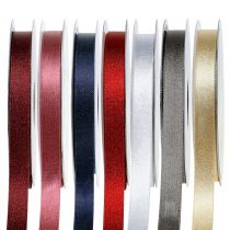daiktų Satino juostelė su žėručiu 10mm 20m