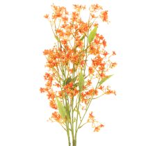 daiktų Dirbtinės gėlės orchidėjos šakelės oranžinės filigraninės kambario dekoracijos 110 cm 3 vnt.