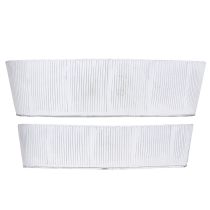 daiktų Ovalus metalinis dubuo iš balto sidabro 32,5cm/37cm rinkinys iš 2 vnt