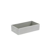 daiktų Dubuo kvadratinis pilkas 20cm x 10,5cm H5cm