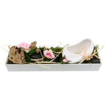 daiktų Dekoratyvinis dubuo kvadratinis pilkas 32cm x 10,5cm H5cm