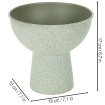 daiktų Modernus apvalus vazonas ant aukšto pagrindo, 18 cm