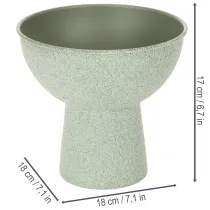 daiktų Modernus apvalus vazonas ant aukšto pagrindo, 18 cm