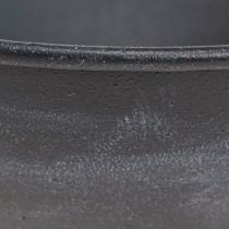 daiktų Dubuo su kojelėmis dekoratyvinis žiedas metalinis antracitas H29cm 2vnt