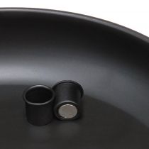 daiktų Dubuo su žvakidės magnetu juodas Ø33cm H7,5cm