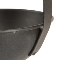 daiktų Dubuo sodinimui dekoratyvinis mentele antracitas Ø12,5cm 3vnt