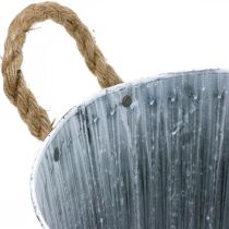 daiktų Metalinis augalų dubuo, gėlių dubuo, augalų vazonas su rankenomis Ø28cm