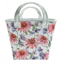 daiktų Jardiniere spyruoklinė gėlių dėžutė metalinė dekoracija 20×12,5×10cm