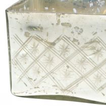 daiktų Stiklinis indas su dangteliu nutriušęs stiklo dekoravimo šampanas 14×14×14,5 cm