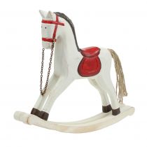 daiktų Supamasis arkliukas baltas, raudonas 25cm x 20,5cm