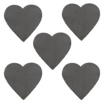 daiktų Širdelės formos skalūno dekoracija stilingam stalo papuošimui ir kūrybinėms idėjoms