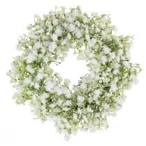 daiktų Gypsophila vainikas baltų gėlių vainikas vestuvės Ø30cm
