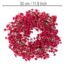 daiktų Dirbtinių gėlių vainikas, kūdikio kvėpavimo dekoracija, 30 cm
