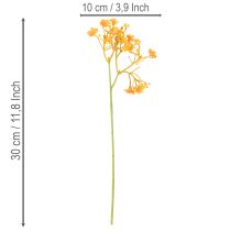 daiktų Dirbtinės oranžinės kūdikio kvėpavimo šakelės gėlių kompozicijoms 30 cm 10 vnt.