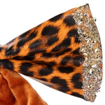 daiktų Dekoratyvinis kaspinėlis su gyvūnų raštu, leopardo raštu, 20 cm, 3 vnt.